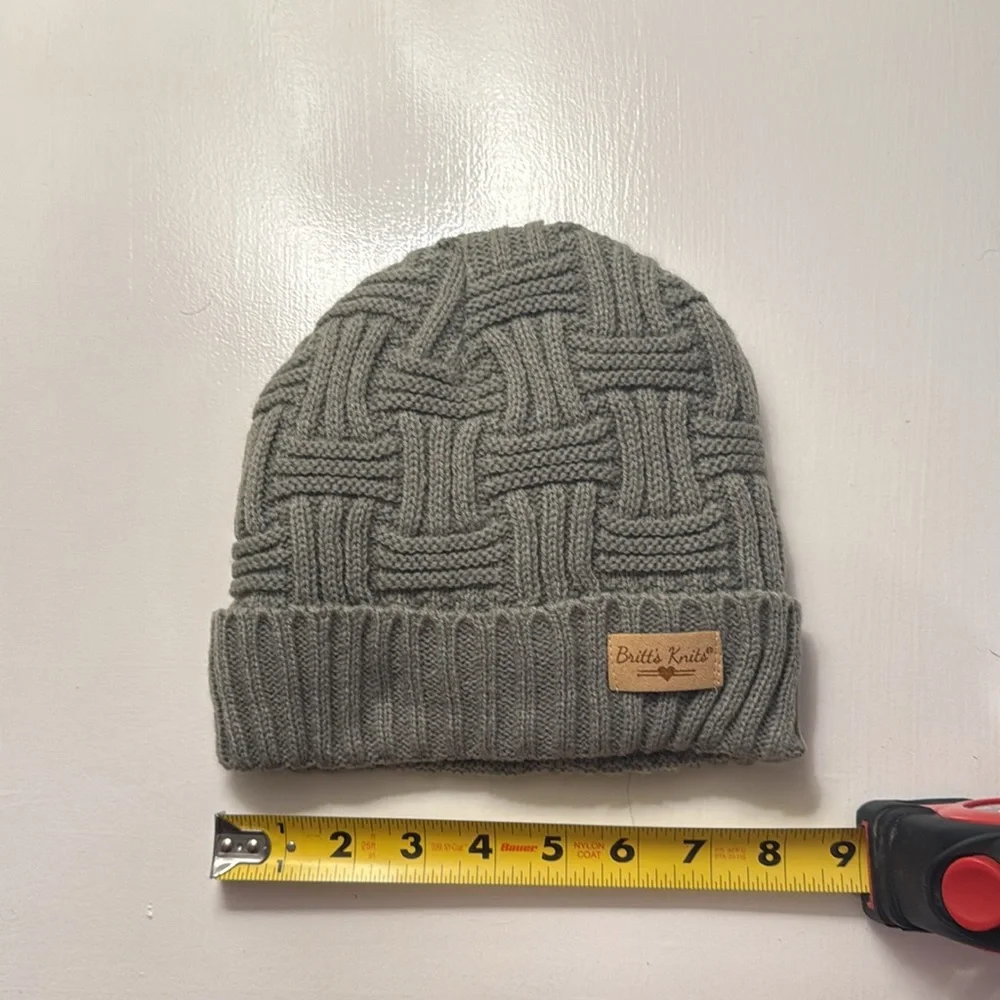 Britt’s Knits Gray Beanie-See Photos
